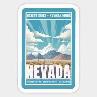 Nevada | Desert Skies Nevada Highs | Beautiful Nevada Sticker